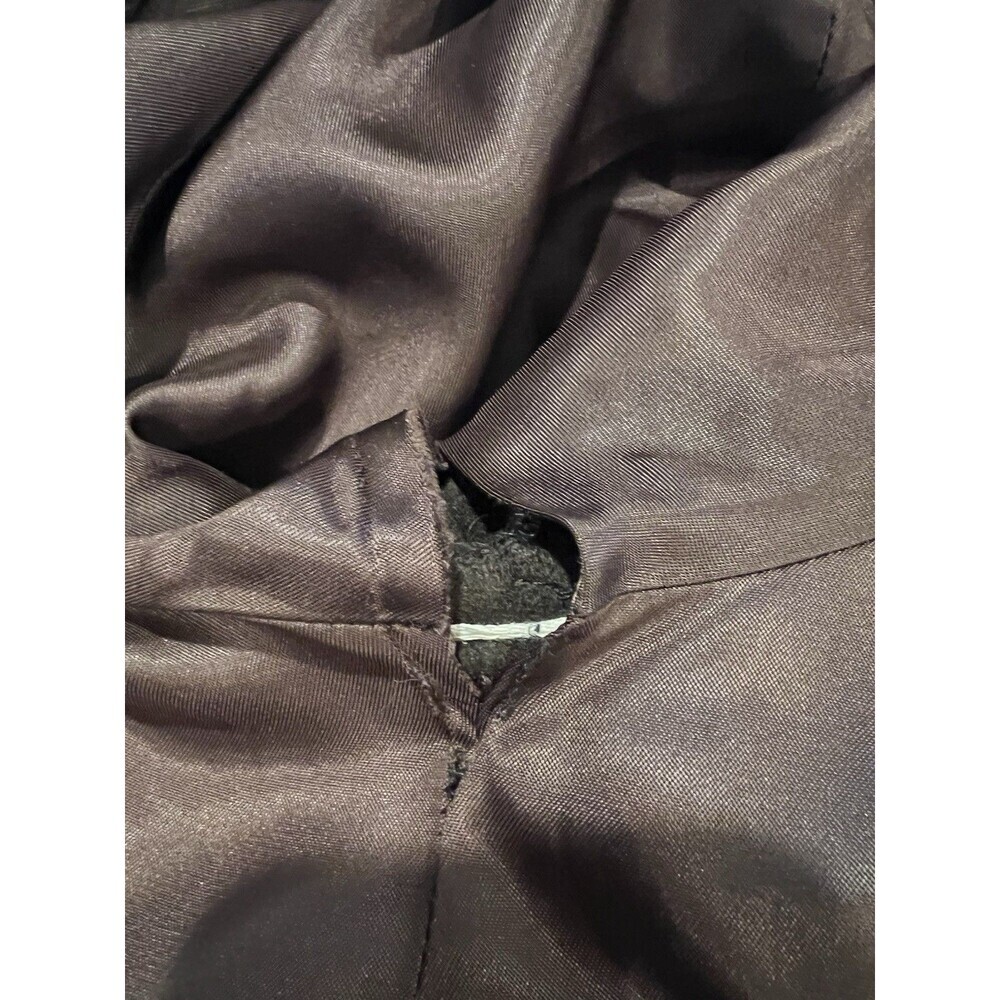 Steve By Searle Vintage Brown Wool Lined Winter Coat With Fur Trim Hood (4) L/XL - Picture 8 of 8